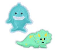 melii Gel Ice Packs for Toddlers & Kids, 2 Pack, Dino & Shark, Keep Lunches and Snacks Cool, Soothe Boo-Boos, Reusable