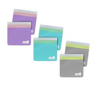 melii Reusable Sandwich & Snack Bags for Kids & Adults, 6 Pack, Food Storage, Organization & Meal Prep Containers, Leakproof, BPA free