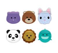 melii Reusable Snack Bags - Bulldog, Cat, Lion, Panda, Bear & Shark