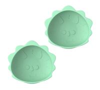 melii Silicone Suction Bowl for Babies and Toddlers, 2-Pack, 10.1 oz, Dinosaur, 100% Food Grade Silicone, Animal Shaped, BPA Free, Dishwasher & Microwave Safe