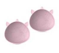melii Silicone Suction Bowl for Babies and Toddlers, 2-Pack, 10.1 oz, Unicorn, 100% Food Grade Silicone, Animal Shaped, BPA Free, Dishwasher & Microwave Safe