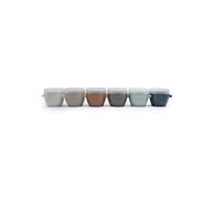melii Snap & Go Baby Food Storage Containers with lids, Snack Containers, Freezer Safe, 2 oz - 6 Pack, Earth Tones