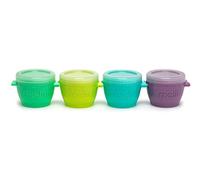 melii Snap & Go Baby Food Storage Containers with lids, Snack Containers, Freezer Safe, 4 oz - 4 Pack, Original