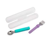 melii Travel Utensils for Babies and Toddlers - Blue & Purple