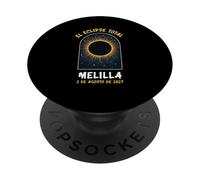 Melilla Spain Total Solar Eclipse August 2, 2027 Souvenirs PopSockets Adhesive PopGrip