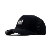 melin Odyssey Stacked Hydro, Performance Snapback Hat, Water-Resistant Baseball Cap for Men & Women, Black, Extra Large, Black, XL