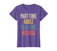 MELINDA Personalized Retro Girls Part-Time MELINDA Name T-Shirt
