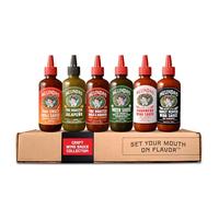 Melinda’s Craft Wing Collection - Craft Wing Sauce & Condiment Gift Set for Buffalo Wings - Ghost Pepper Hot Sauce, Thai Sweet Chili, Green, Fire Roasted & More - 12 oz, 6 Pack