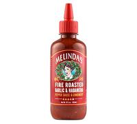 Melinda’s Fire Roasted Garlic & Habanero Hot Sauce - Made with Slow Roasted Garlic, Fresh Peppers, Lime Juice - Rich & Smoky Habanero Hot Sauce 12oz, 1 Pack