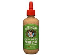 Melinda’s Spicy Garlic Parmesan Wing Sauce - Craft Garlic Parmesan Wing Sauce with Habanero Peppers, Parmesan Cheese, Fresh Garlic - Perfect for Buffalo Wings, Pizza, Pasta - 12oz, 1 Pack