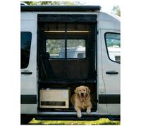MELIPRON Van Bug Screen with Privacy Blackout Panel Fit for Mercedes Sprinter 2007-2025 High Roof Side Sliding Door, Magnetic Self-Closing Mosquito Net Fly Screen for Van Life Camping
