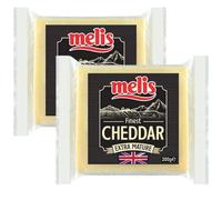 Melis Extra Mature Cheddar Cheese 200 GRAM x 2 container
