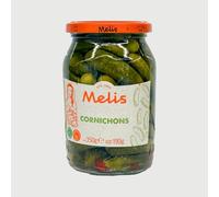 Melis Pickled Cornichons 350G Crunchy Pickled Gherkins in Brine Perfect As A Side Or Snack, Product from Turkey Origin Pack of 1