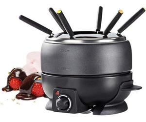 Melissa 2.3L 800W Electric Non Stick Fondue Set 6-People Non-Stick With 6 Forks Cheese Chocolate Melter Melting Pot
