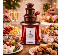 MELISSA 3 Tier Mini Electric Chocolate Fountain Cascading Melting Machine Party