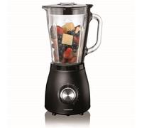 Melissa 5 Speed Jug Blender Smoothie Maker Mixer Milk Shake Fruit Juicer Ice Crusger Vegetables With Glass Jug 1.5L 500W Black