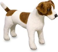 Melissa and Doug Lifelike Stuffed Animal Dog, Brown and White, 30 cm