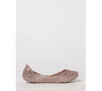Melissa Campana Papel Girl's Perforated Glitter PVC Ballet Flats - Size: 32 - female