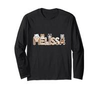 Melissa Cat Trees - Personalized Cute Name Word Art Long Sleeve T-Shirt