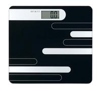 Melissa Digital Bathroom Scales, High Precision Personal Body Weight Scale with LCD Display, Tempered Glass Platform, 180kg / 28st Capacity - Black