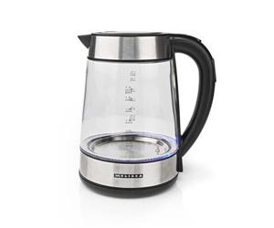 Melissa Digital glass kettle 1.7 L - 2200 W - 5 temperature settings 50/70/80/90/100 °C - LED lighting - Keep warm function - Strix regulator - 360° base - boil-dry protection