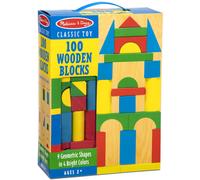 Melissa & Doug 100 Piece Wooden Blocks Set