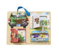 Melissa & Doug 19540 Lock and Latch Board Developmental Toy Motor Skills 3+ Gift for Boy or Girl, Black
