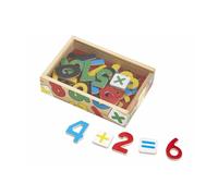 Melissa & Doug 37 Wooden Number Magnets in a Box