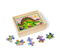 Melissa & Doug 3791 Dinosaurs 4-in-1 Wooden Jigsaw Puzzles in a Storage Box (48 pcs)