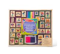 Melissa & Doug 41900 Deluxe Wooden Stamp Set-Fairy Tale | Arts & Crafts | 3+ | Gift for Boy or Girl, Multicolor, 36.83 x 31.12 x 3.18 cm