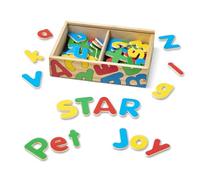 Melissa & Doug Wooden Letter Alphabet Magnets