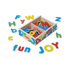 Melissa & Doug 52 Wooden Alphabet Magnets in a Box - Uppercase and Lowercase Letters ABC Learning Toys, Chunky Magnetic Letters For Toddlers And Kids Ages 3+ - FSC Certified