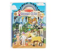 Melissa & Doug 9410 Heart Puffy Activity Book: Riding Club-139 Reusable Stickers, Cartoon, Multicolor, 1 EA