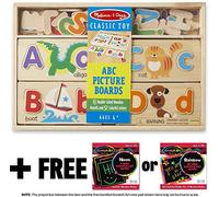 Melissa & Doug ABC Picture Boards + FREE Scratch Art Mini-Pad Bundle [97864]