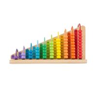 Melissa & Doug Add & Subtract Abacus - 55 Colorful Beads with Double-Sided