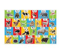 Melissa & Doug Animal Alphabet Floor Puzzle (Easy-Clean Surface, Promotes Hand-Eye Coordination, 24Piece, 36" L X 24" W)