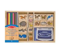 Melissa & Doug Animal Stamp Set | Arts & Crafts | Stamp Sets & Stencils | 4+ | Gift for Boy or Girl