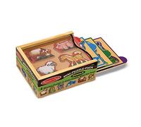 Melissa & Doug Animals Wooden Mini-Puzzle Set With Storage and Travel Case 17.8 x 13 x 5.3 centimetres