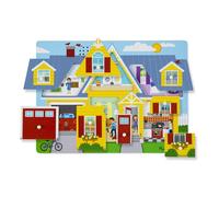 Melissa & Doug 10734 Around the House Sound Puzzle | Puzzles | Wood | 2+ | Gift for Boy or Girl, Multi Coloured, 29.972 cm*2.794 cm*21.844 cm
