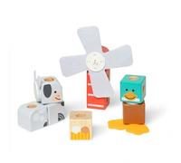 Melissa & Doug Blockables Farm Friends Snap And Play, Mix And Match Connectable Wooden Building Blocks Play Set Toy for Preschool Boys And Girls (16 Pcs)