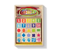 Melissa & Doug Blue’s Clues & You! Wooden Lacing Beads - 25 Beads, 4 Cords | Wooden Toy | Developmental Play for Kids | 4 and Above | Gift for Boys or Girls | FSC-Certified Materials