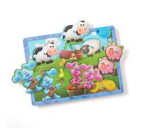 Melissa & Doug Blue's Clues & You, Wooden Sound Puzzle - Musical Farm