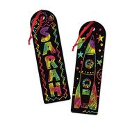 Melissa & Doug Bookmark Scratch Art Party Pack Arts and Crafts Scratch Art 3+ Gift for Boy or Girl