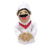 Melissa & Doug Chef Puppet with Detachable Wooden Rod (Puppets & Puppet Theaters, Animated Gestures, Inspires Creativity, 38.1 cm H x 12.7 cm W x 16.51 cm L)