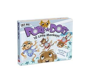 Melissa & Doug Children's Book | Poke-a-Dot: 10 Little Monkeys | Educational Board Book with Buttons to Pop | 3+ | Gift for Girl or Boy