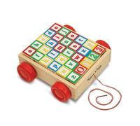 Melissa & Doug Classic abc/123 Block Cart (LC) Developmental Toy Blocks, Building and Nesting 2+ Gift for Boy or Girl
