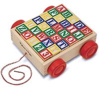Melissa & Doug Classic ABC Block Cart