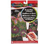 Melissa & Doug Color-Reveal Pictures - Butterflies and Flowers Arts and Crafts Scratch Art 3+ Gift for Boy or Girl