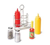 Melissa & Doug Condiments Food Toy | Play food sets for children kitchen | Pretend play | Play kitchen food | 3+ | Gift for Boy or Girl