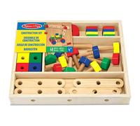 Melissa & Doug Construction Building Set 48 Piece Wooden Toy Set in a Box -15151